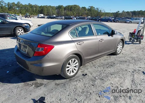 2012 Honda Civic Ex z USA, uszkodzony, nr VIN 19XFB2F85CE073616